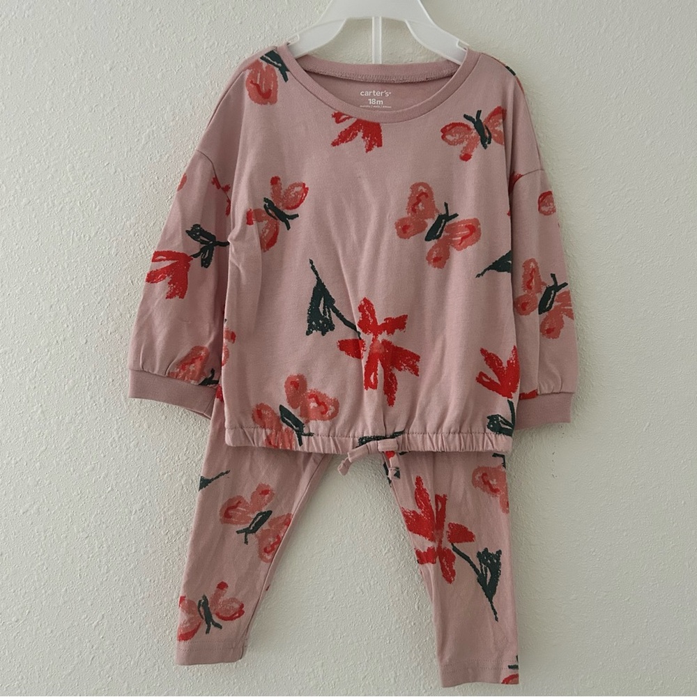 Carter's Pink and Red Butterfly Set